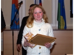 Награждение лучших спортсменов области 2009 года. Дина Шелудякова - велоспорт (фото Иван Стрелов)